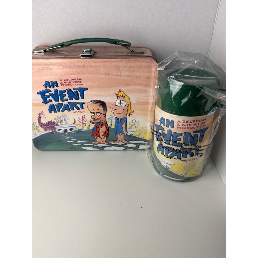 An Event Apart MMXIV Metal Lunch Box and Thermos Set Zeldman & Meyer 2014 - Picture 11 of 13